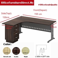 150x150cm Q L Shape Office Table QL 1515-3D QL 1515-4D (Deliver Ground Floor) Q Office Table 28
