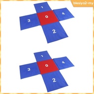 [BlesiyaedMY] Kids Jumping Pad Cross Shaped Gift Reaction Training for Team Building Games
