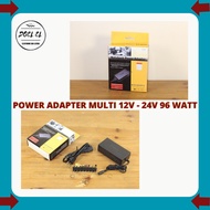 96 WATT MULTI ADAPTOR 8 CONNECTORS - COMPATIBLE FOR VARIOUS BRANDS