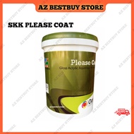 15L SKK Paint Please Coat Interior High Gloss Interior House Paint Cat Dalam Rumah