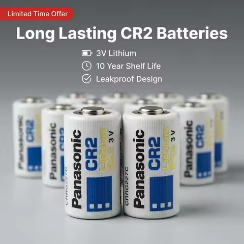 Original Panasonic CR2 CR15H270 3V Lithium Battery Primary Battery for Camera Rangefinder Flashlight