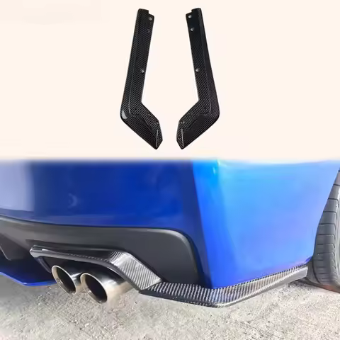 For Subaru 14-18 Impreza WRX VAB VAF STI Carbon Fiber Bottom Line Rear Spats