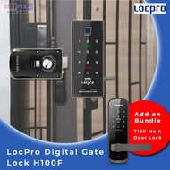 LocPro T150 Digital Door Lock + H100F Gate Lock Bundle (Free Site Inspection)