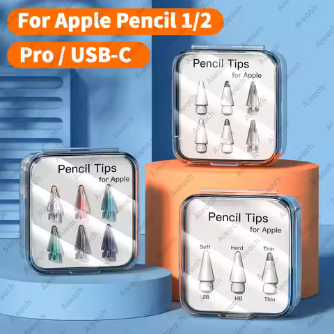 For Apple Pencil Tip Double Layer Soft Hard Pen Nib For Apple Pencil Pro/ 1st 2nd Generation USB C 2