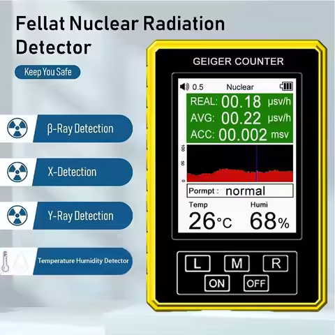 XR-3 Pro Portable Digital EMF Nuclear Radiation Detector Geiger Counter Tester for Accurate Electrom