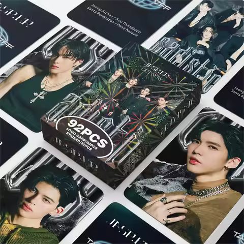 92PCS JASP.ER Thai Boyband Photo Cards Set - Joong Aou Santa & Pond Collectible LOMO Cards for Fans 
