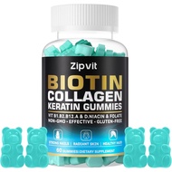 zipvit Biotin Collagen Gummies – Hair Skin and Nails Vitamins for Women & Men – Hair Growth Vitamins