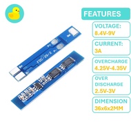 2S 3A 7.4V/8.4V Lithium Battery 18650 Charger Protection Module BMS
