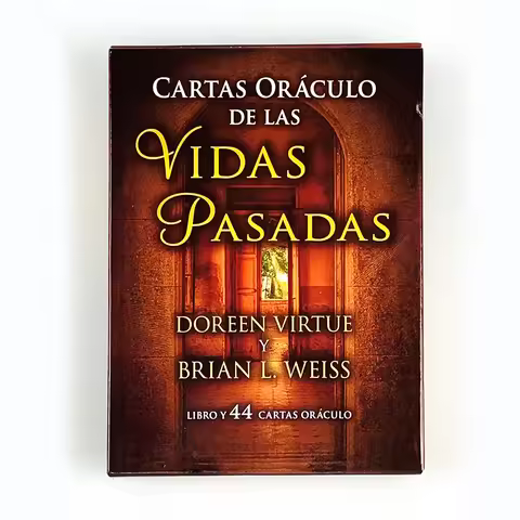 Spanish Past Of Life Oracle Cards A 44pcs Fortune-Telling Divination Edition Board Games Cards Game,