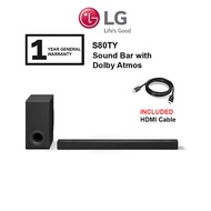 LG S80TY  480W 3.1.3ch sound bar / S70TY 400W 3.1.1ch High Res Audio soundbar with Dolby Atmos