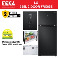 LG GT-B3953EP 395L 2-DOOR FRIDGE | Top Freezer | 3 Ticks