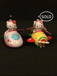 Sanrio Hello Kitty 2005年回力火車/ 飛機玩具