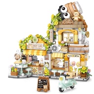 City Cafe Building Blocks Toys, Openable Coffee Shop Building Set for Boys Girls Age 8+,1077pcs Mini