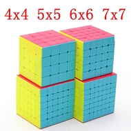 ลูกบาศก์มายากล QiYi 2x2 3x3 4x4 5x5 6x6 7x7 8x8 9x9 ลูกบาศก์มายากลแบบไม่มีสติกเกอร์ ปริศนาลูกบาศก์มื