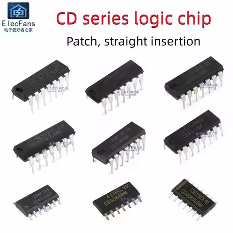 CD4017BE/CD4001/CD4011/CD4013/CD4066/CD4069/CD4511 logic chip IC 10PCS