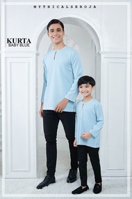 KURTA BAJU MELAYU TELUK BELANGA DEWASA KANAK-KANAK BUDAK