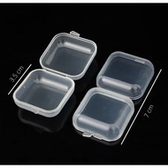 Transparent clear mini earring box