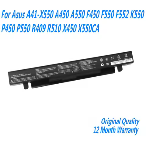 New 15V 2950mAh 44WH A41-X550A Laptop Battery For Asus A41-X550 A450 A550 F450 F550 F552 K550 P450 P