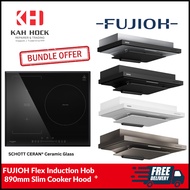 FUJIOH FLEX 60CM INDUCTION HOB BUNDLE WITH 890MM SLIM COOKER HOOD (FH-ID3530 + FR-FS2290)