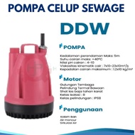 DRAKOS Submersible Pool Pump DDW - 200 (200WATT) 220V Outlet 1" + 5M Cable Drakos DDW Submersible Se