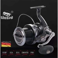 LIZARD Fishing 3000~10000 13+1BB (one way) Metal Spool Long Shot Casting Spinning Sea Fishing Reel💥READY STOCK💥