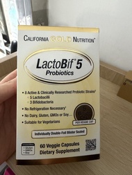 California Gold Nutrition LactoBif 5 Probiotics 60 Veggie Capsules