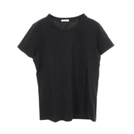 【二手，A級】 MONCLER短袖圓領T卹，黑色純棉，女款T卹