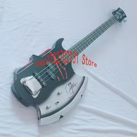 KISS guitar/Gene Simmons Signature Axe（bleeding） Bass Guitar/4-string bass guitar/Free shipping