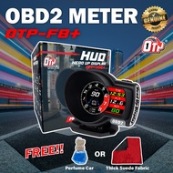 F8 PLUS Car OBD GPS OBD2 Meter Digital Scanner Alarm Speed Gauge display Hud Water temp RPM Turbo Bo