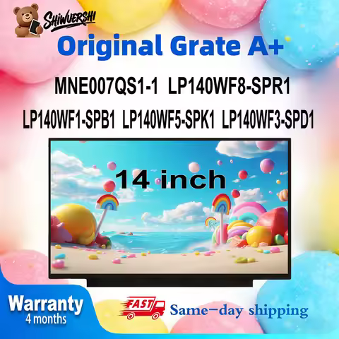 Original New A+ 14 inch Laptop Slim Lcd Screen Panel MNE007QS1-1 LP140WF8 SPR1 LP140WF1 SPB1 LP140WF