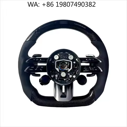 Custom LED Modified Carbon Fiber Steering Wheel Fit W204 W205 W213 W219 W222 A45 C63 E63 S63 G63 GLE