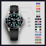 Rubber Strap Suitable for rolex Daytona Yacht gmt Black Water Ghost rolex Green Water Ghost 20mm Sil