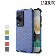 華為HUAWEI P60 Pro / P60 CASEBURG Hybrid HEX 雙物料加強防撞 軟邊硬底 四邊全包保護殼 手機套 7432A
