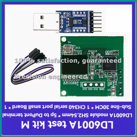 LD6001A 60GHz MmWave Radar Sensor Module+CH340 Serial Port Board 4T 4R Human Presence Sensor Module-