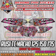 ★ ✳ Rusi Tc Macho 125 150 175 Hayabusa Sticker