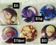 Pjsk 世界計劃 天馬司 神代類襟章 tks 新年，小丑，騎士襟，Rui 小丑，補習花前襟