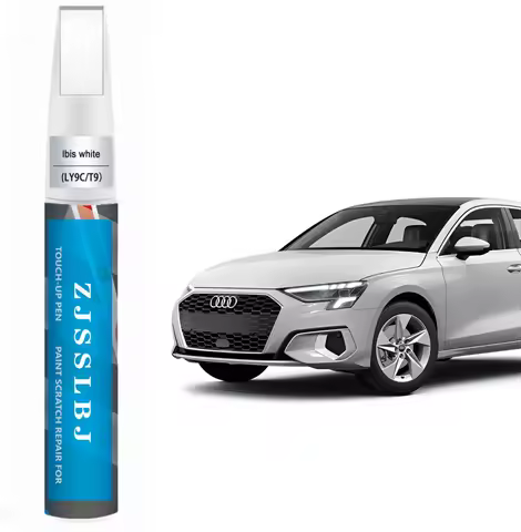 Car Touch Up Paint(Ibis White(LY9C/T9)) for Audi, Car Paint Scratch Repair Kit, Quick & Easy Solutio