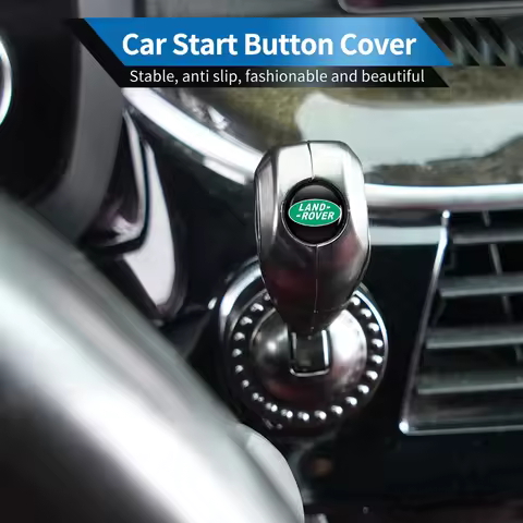Car Gearshift Lever Cover One-Touch Start Button Case Accessories For Land Rover Freelander 2 L2 LF 
