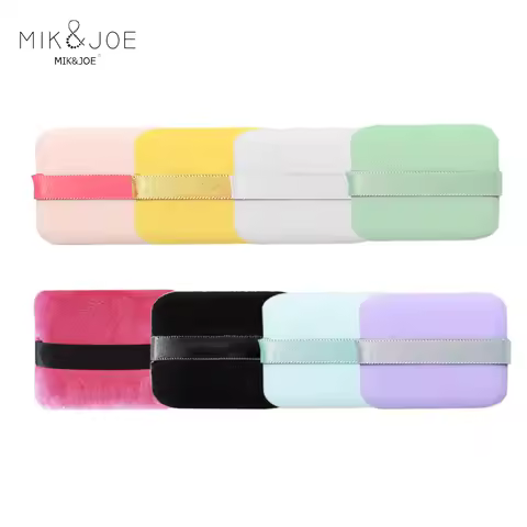 8 Pcs Colorful Square Foundation Sponge Blenders for home or travel use