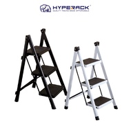 HYPERACK ™️ [High Quality] Foldable Ladder 3 Step Ladder Steel Ladder Stool Ladder Step Ladder Tangg