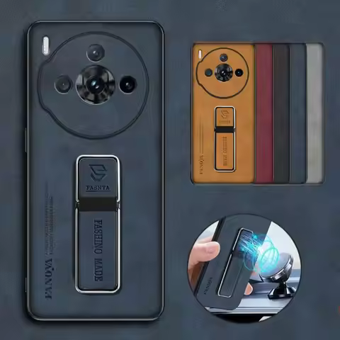 For ZTE Nubia Z60S Pro Case Matte Shockproof PU Leather Stand Magnetic Holder Cover for ZTE Nubia Z7