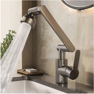 HW029- Universal Rotating Faucet Robotic Arm Wash Basin Kitchen Bathroom Hot and Cold Household