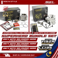 Combo Set Hypertech Y15 LC Super Head XR-Pro 20/23 22/25mm Full CNC Porting Ceramic Block X-Pro 63mm