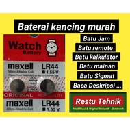 Watch button battery, calculator sigmat, maxell RL44, AG13 Original