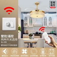 New Style Ceiling Fan Zhuoqi led Atmospheric Fashion Simple Living Room Bluetooth Music Ceiling Fan 