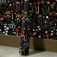 1 Roll 44.5cm/17.5in Vintage Forest Night Mushroom Self-Adhesive Wallpaper, Dark Fairy Tale Mori Sty
