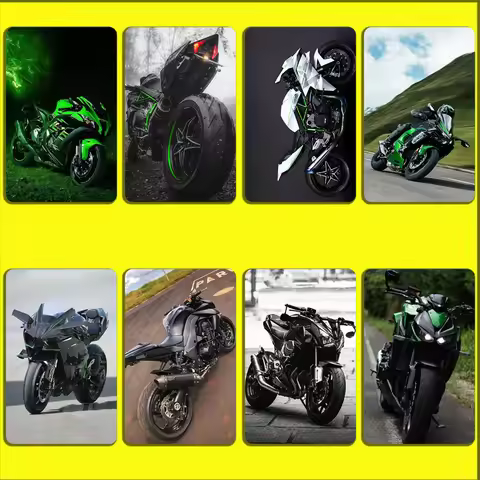 Sport Bike K-Kawasakis Stickers For Debit Bank Credit Cards Metro Bus Pass Sticker Decoration Cover 