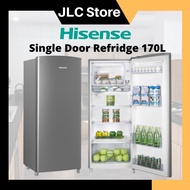 【Hisense Fridge】170L Silver Single Door Fridge - RR197D4AGN (refrigerator/peti sejuk 1 pintu/peti ais murah/冰箱)