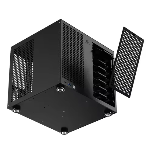 NAS Computer Case for UNRAID & Synology, 8-Bay Tower with Backplane, MATX Motherboard & ATX PSU Supp