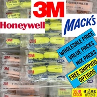 3M Earplug / Ear Plug / E-A-Rsoft Yellow Neons 312-1250 / Honeywell, Mack's / Soft Foam Ear Plug / Sleep / Noise